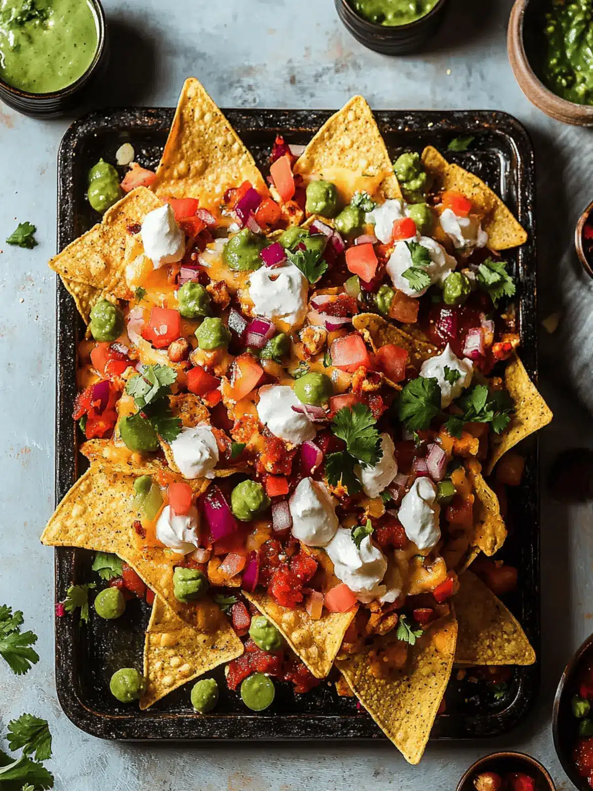 Indian Cheesy Nachos Chaat
