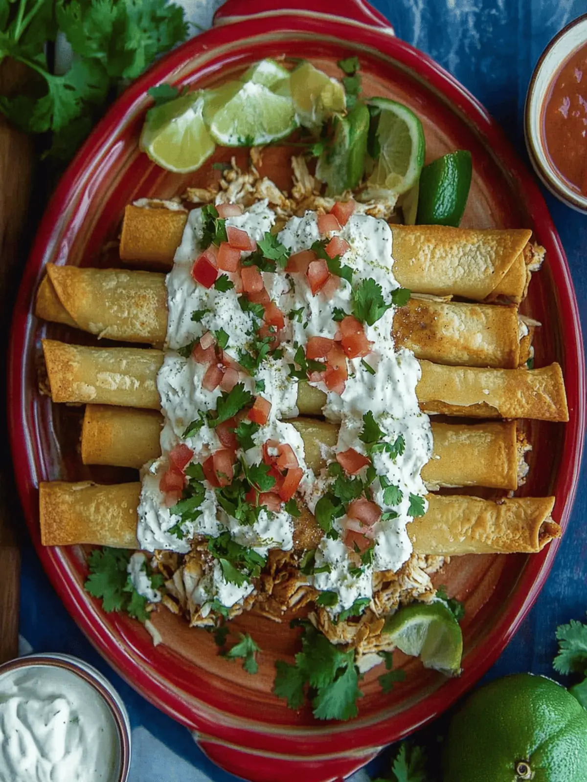 Chicken Flautas Mexicanas