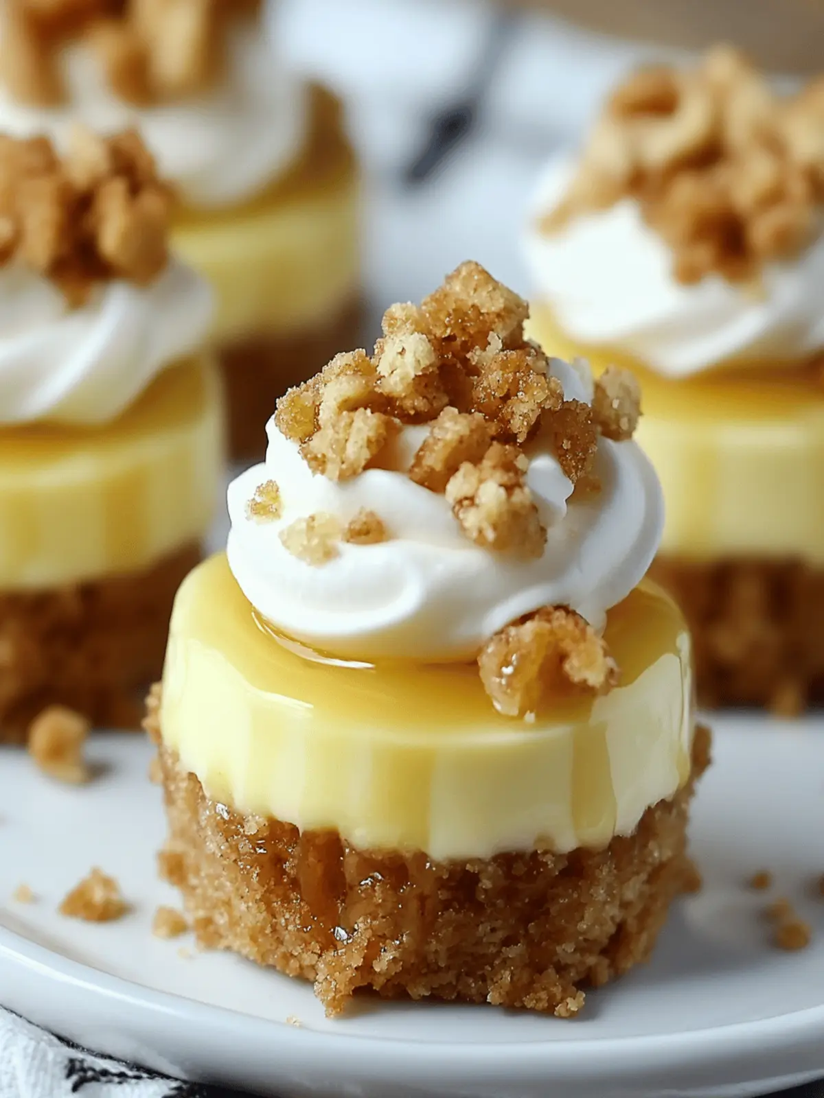 Apple Crisp Mini Cheesecakes