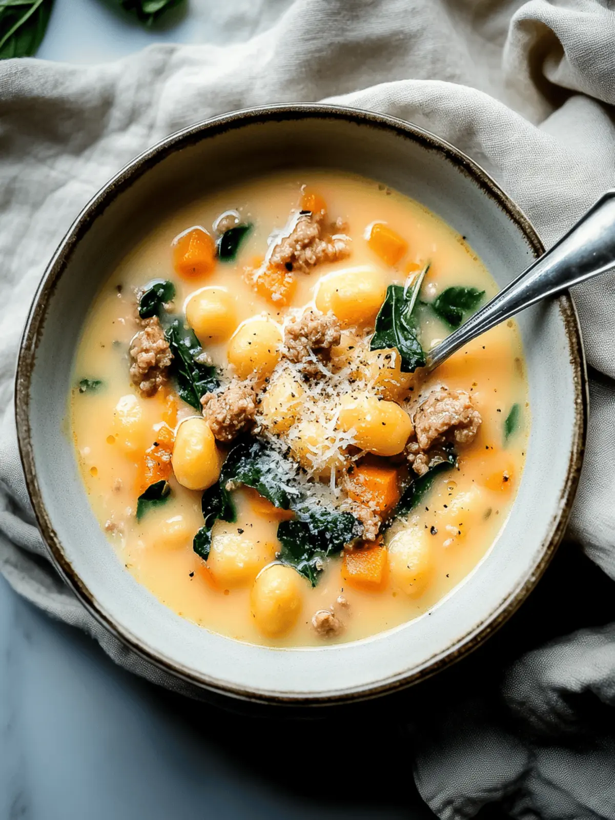Butternut Squash Gnocchi Soup