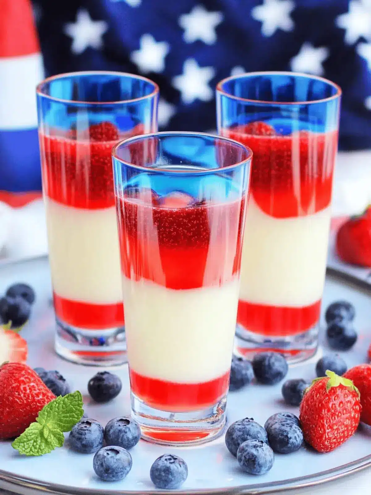 Red White and Blue Shots