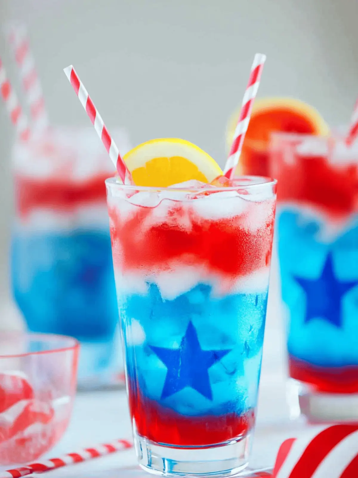Red, White, and Blue Cocktail