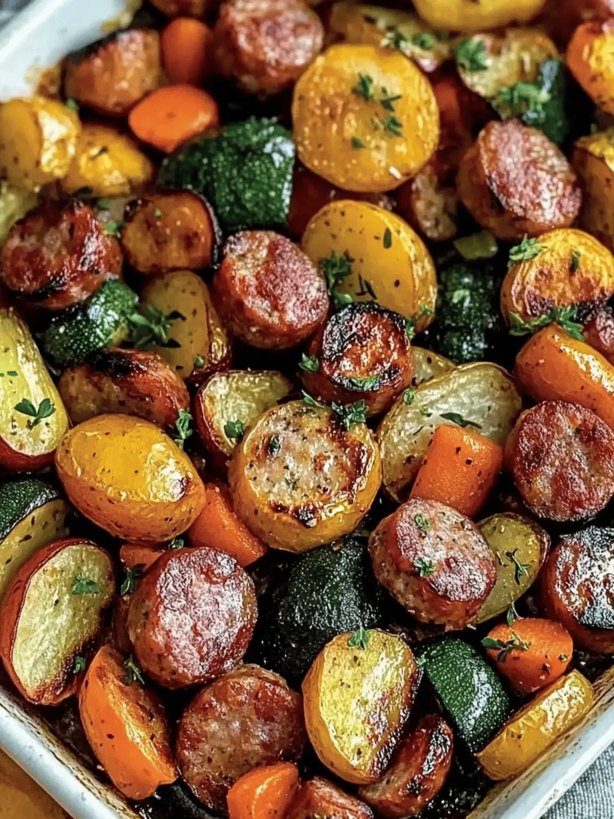 Sheet Pan Sausage & Veggies