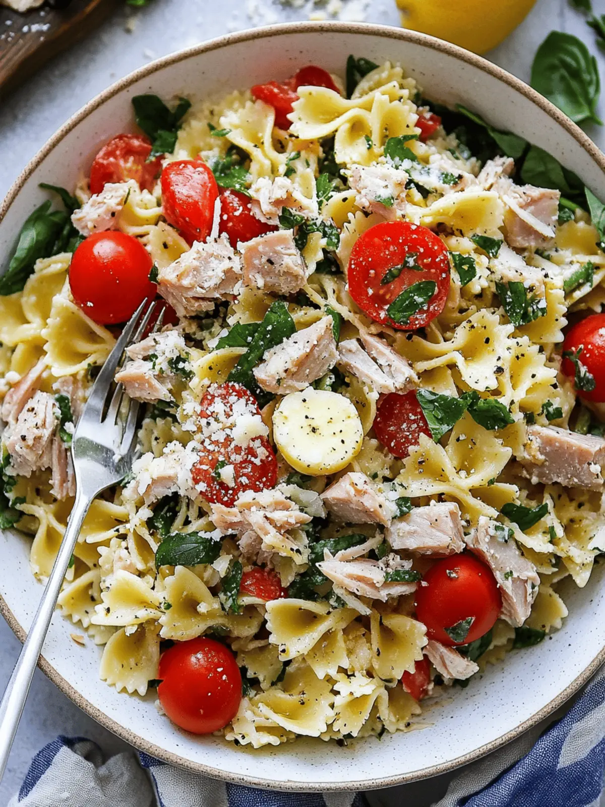 Tuscan Tuna Pasta Salad