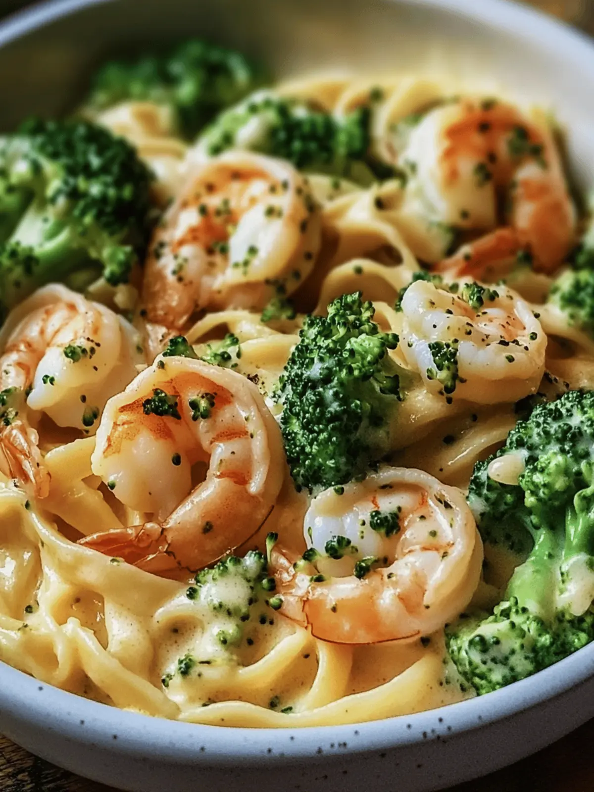 Broccoli Shrimp Alfredo
