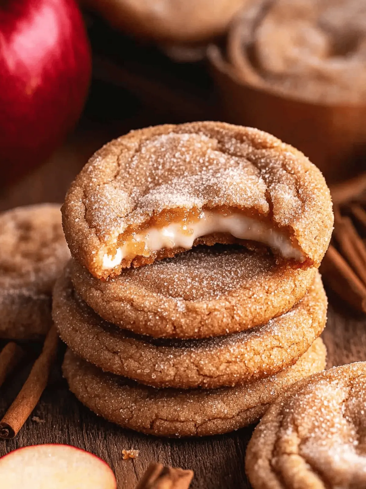 Apple Cider Cheesecake Cookies