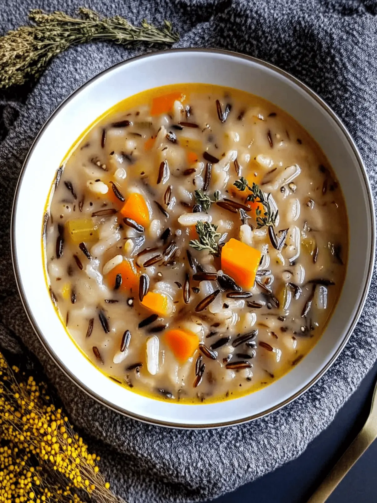 Autumn Wild Rice Soup
