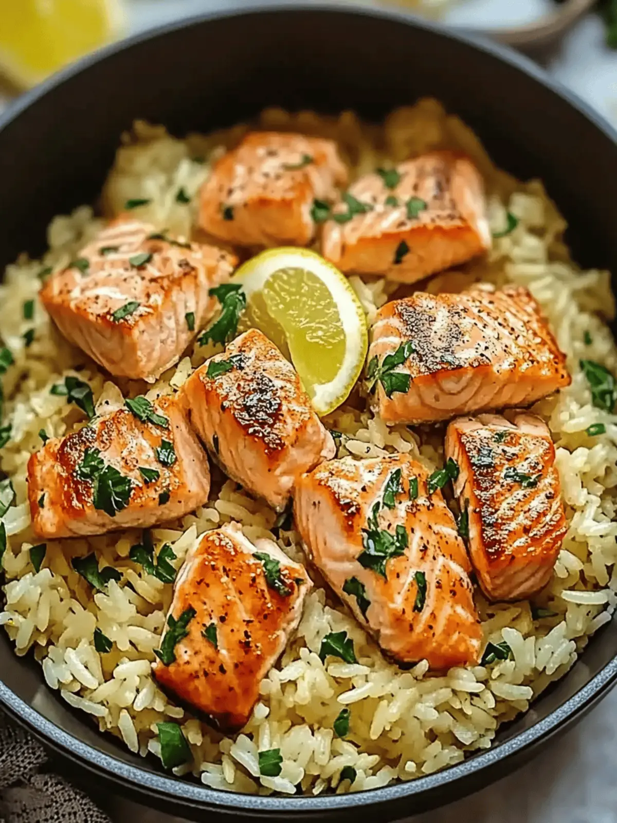 Healthy One Pot Salmon and Rice