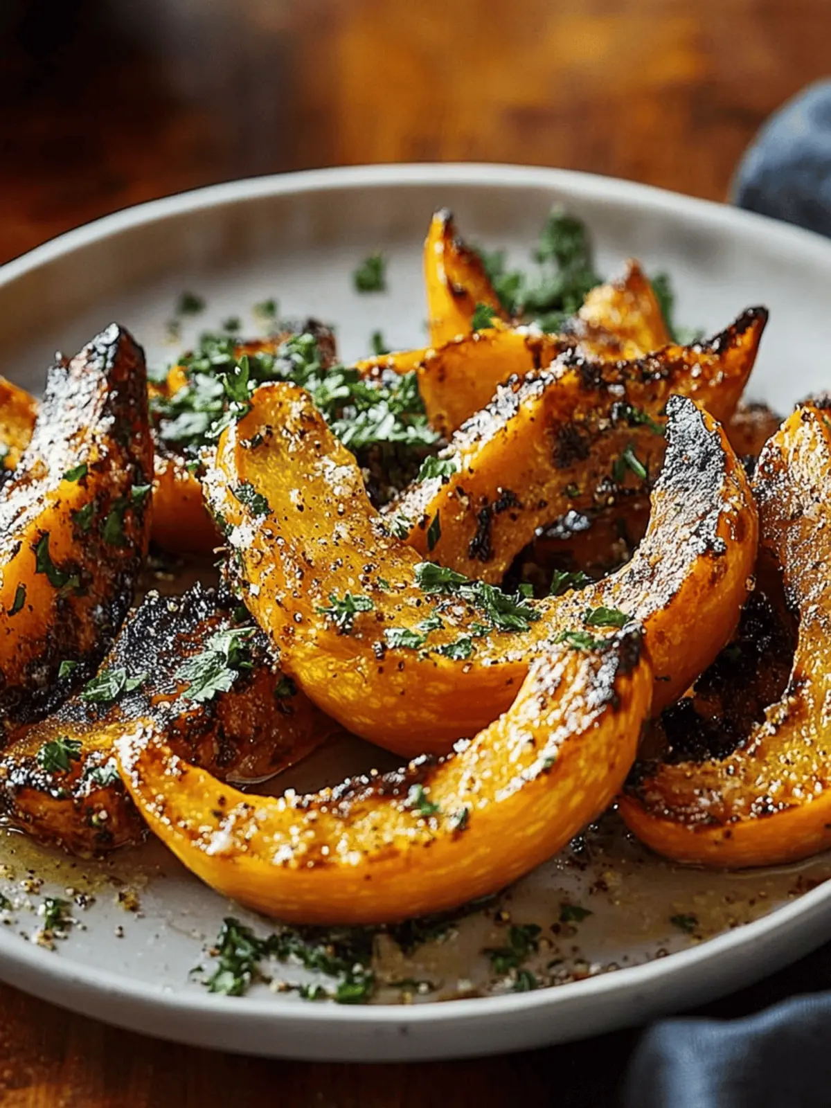 Roasted Winter Squash Wedges