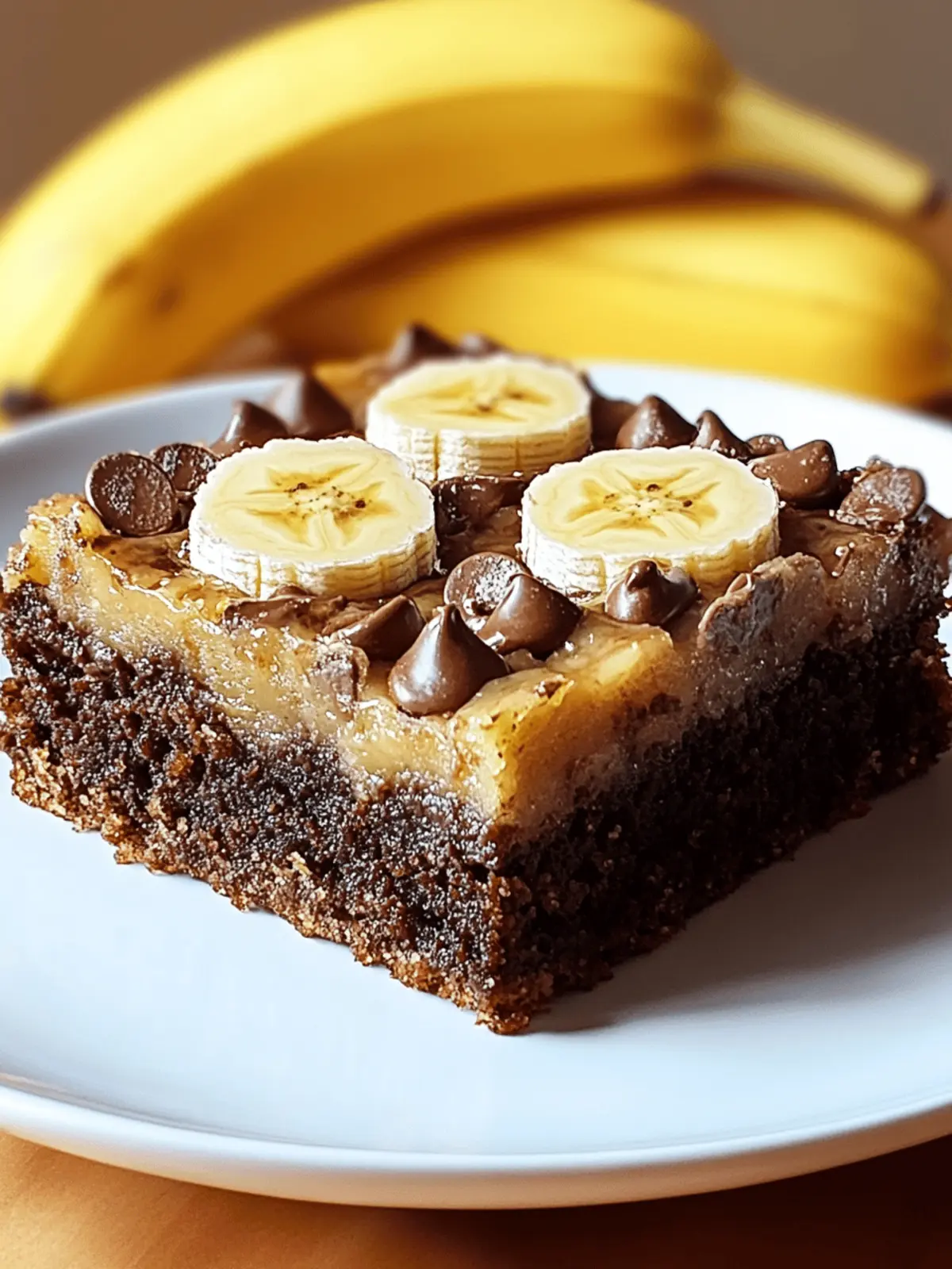 Fudgy Banana Bread Brownies
