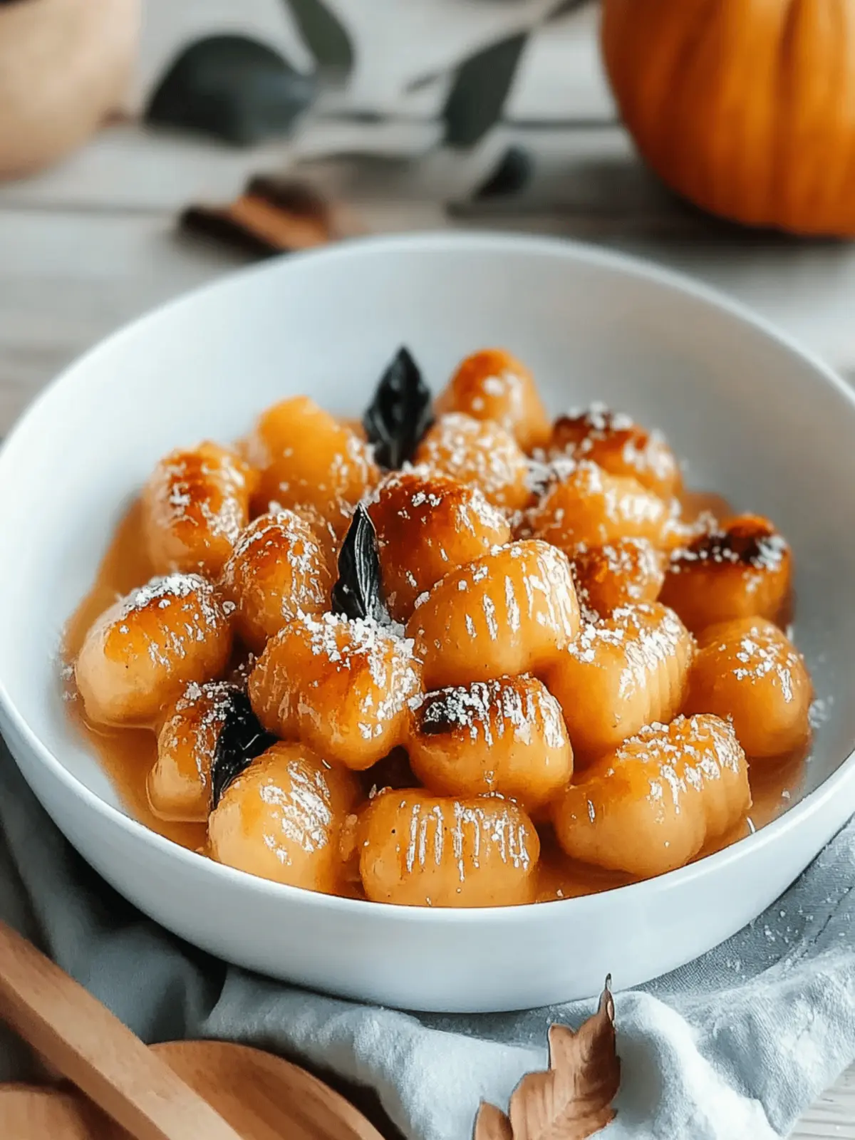 Air Fryer Pumpkin Gnocchi Bake