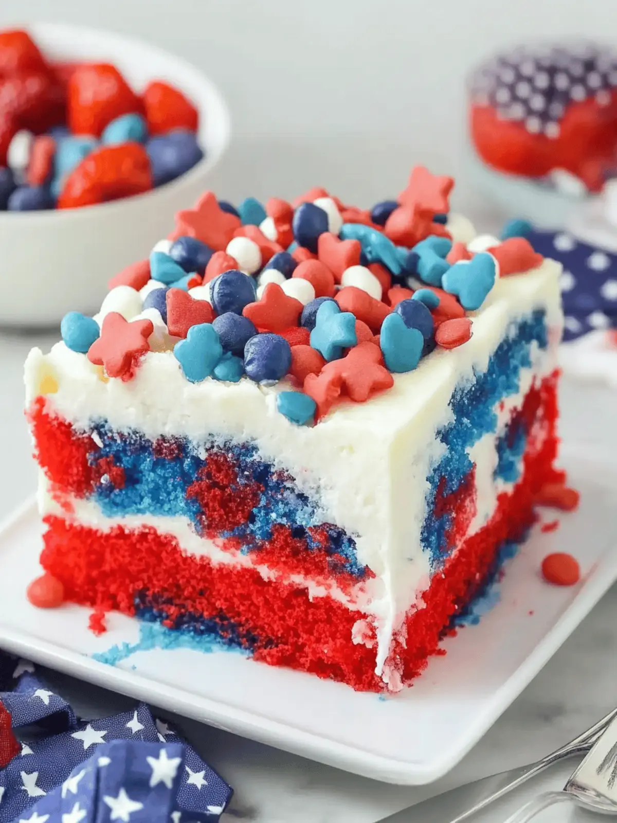 Patriotic Poke Cake