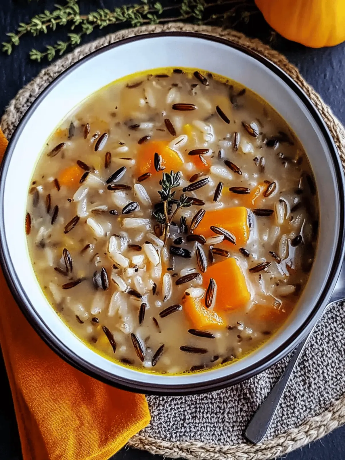 Autumn Wild Rice Soup