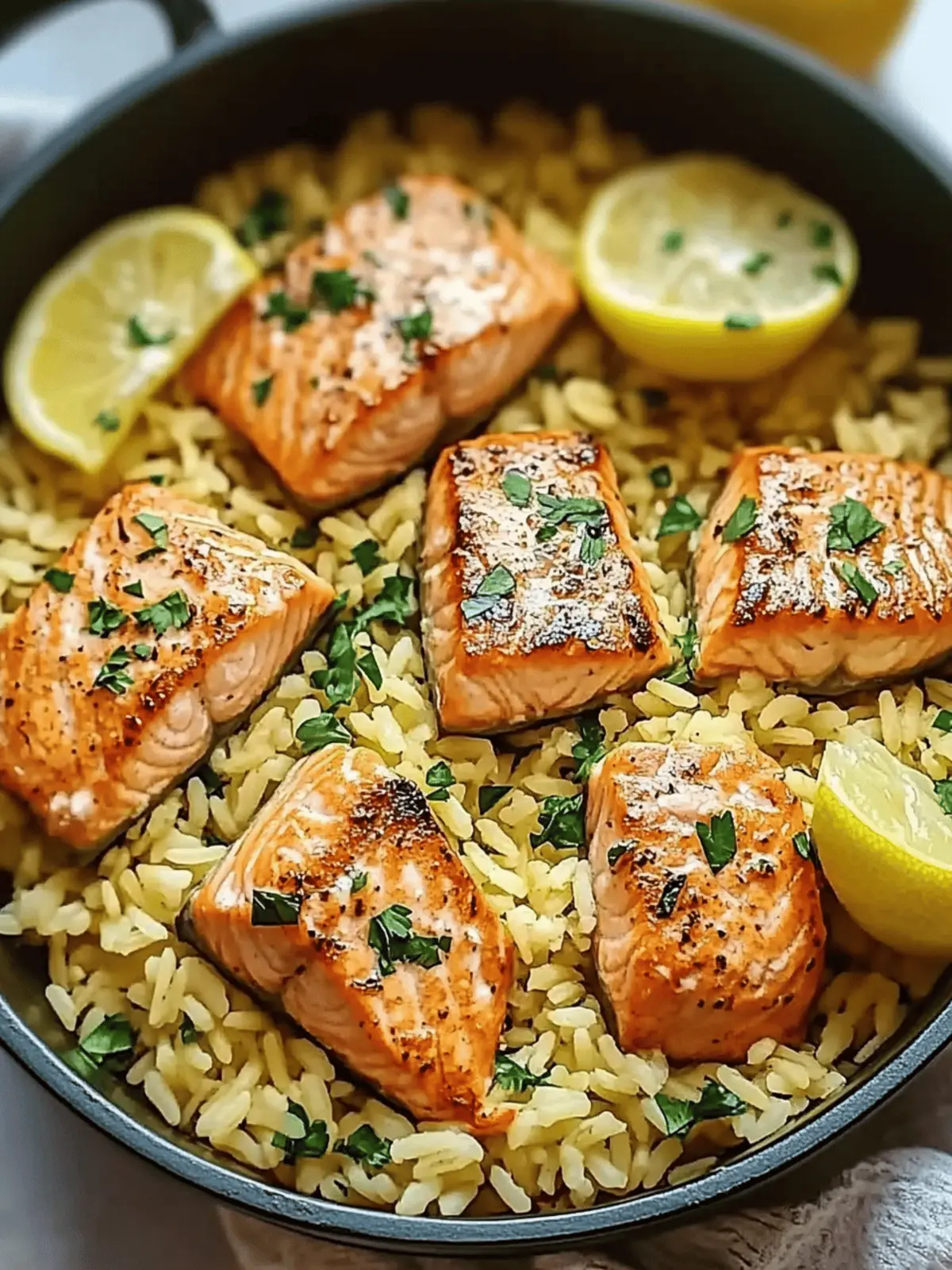 Healthy One Pot Salmon and Rice