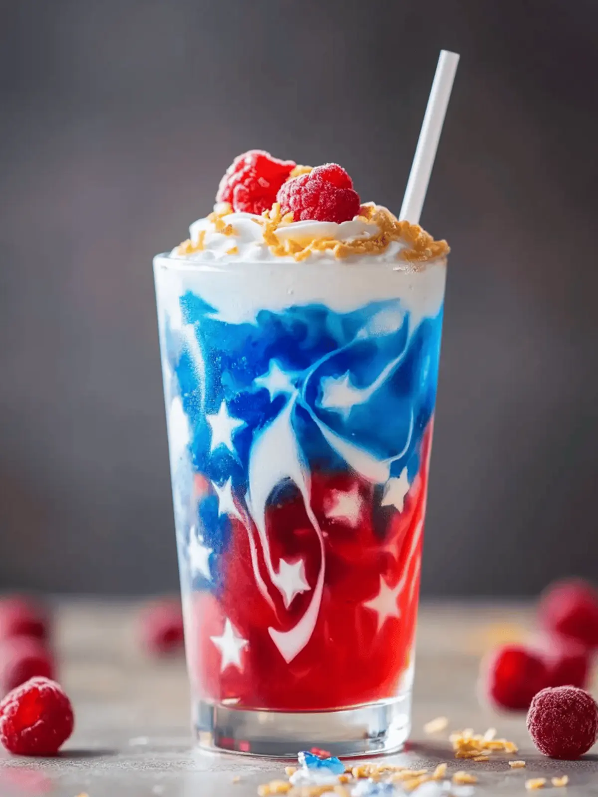Red White and Blue Drink
