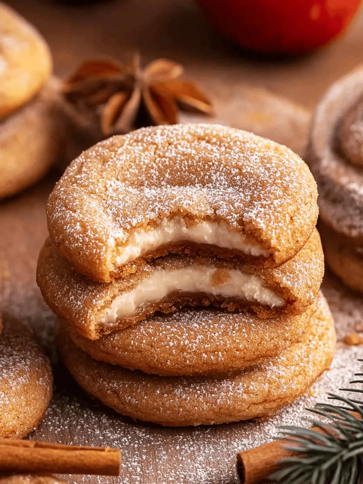 Apple Cider Cheesecake Cookies