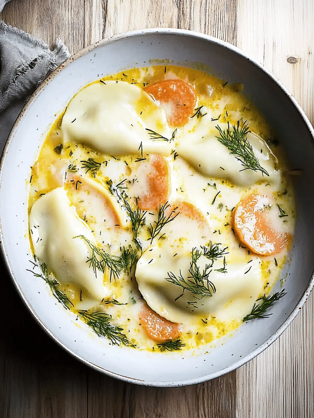 Pierogi Dill Soup