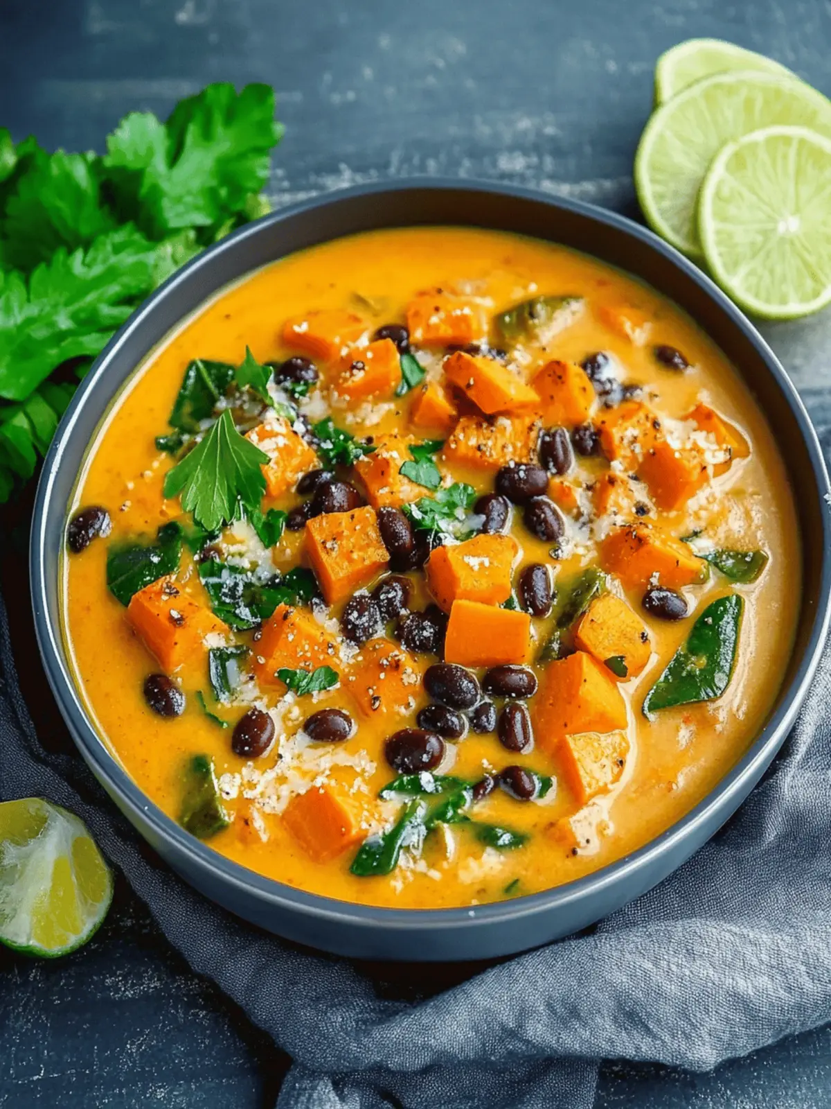 Black Bean and Sweet Potato Soup