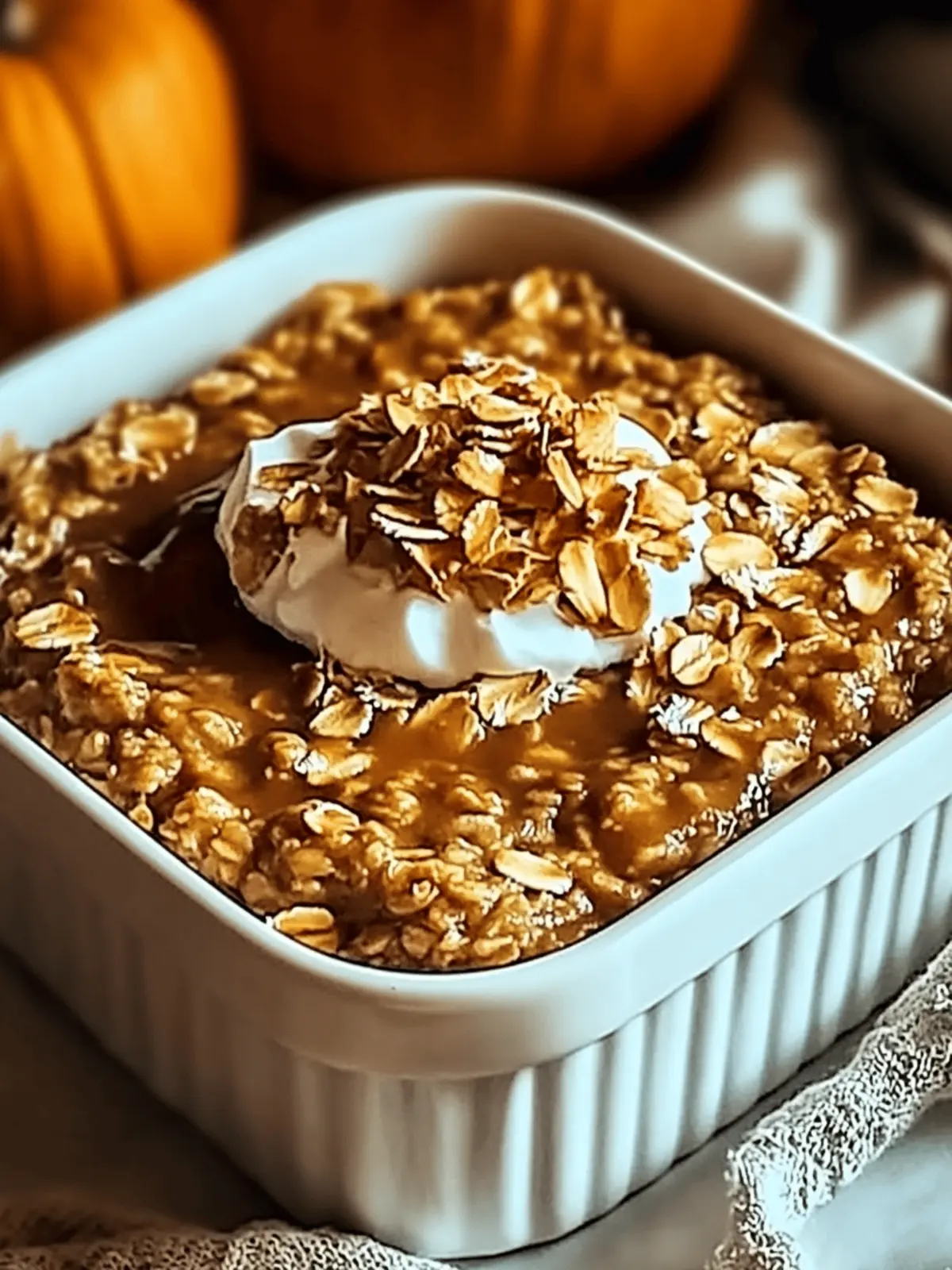 Pumpkin Baked Oatmeal