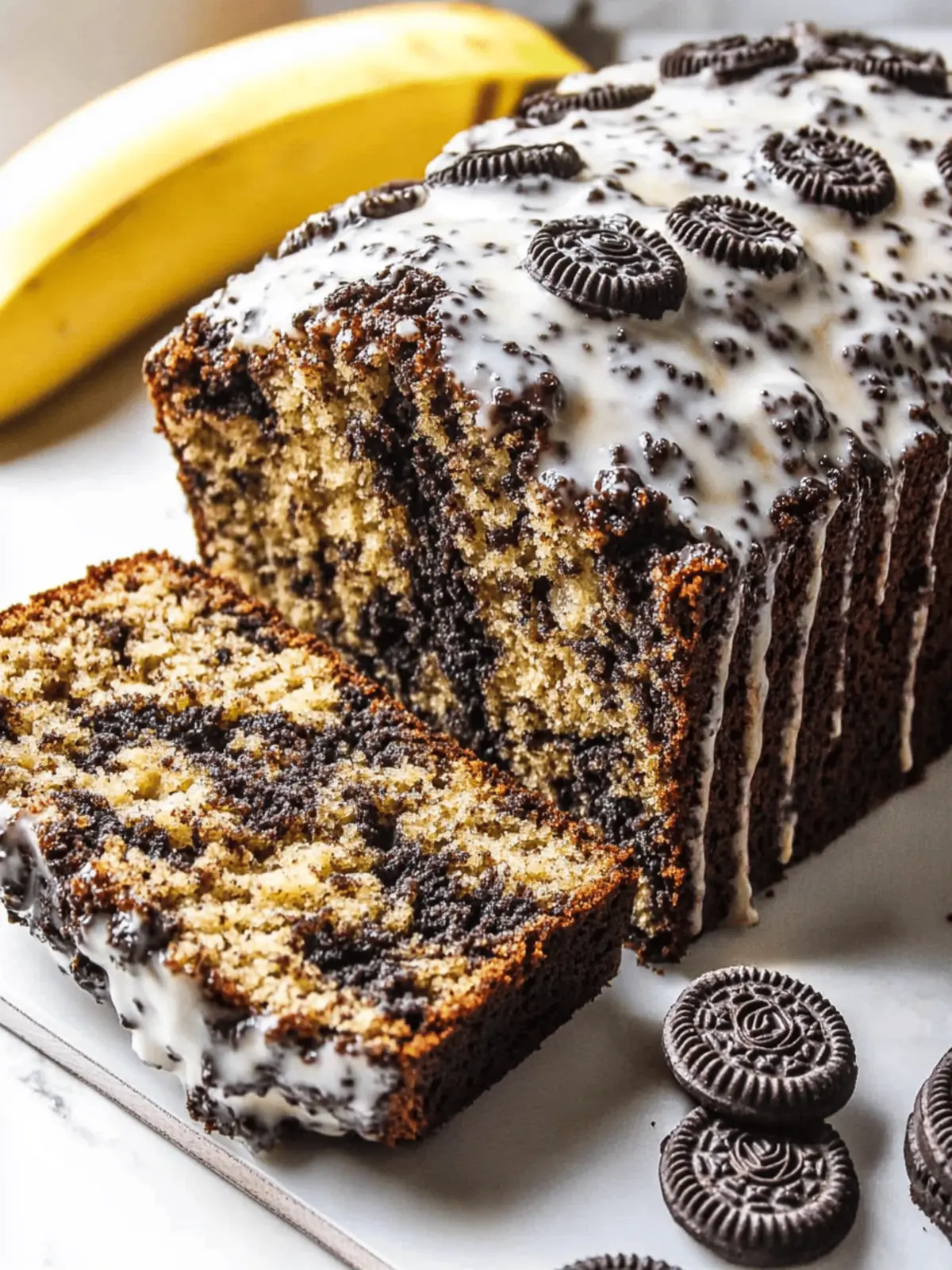 Oreo Banana Bread