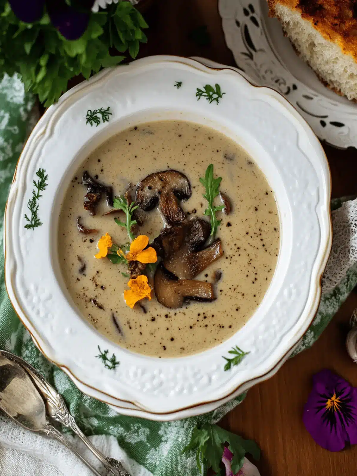 Wild Cream of Mushroom Soup