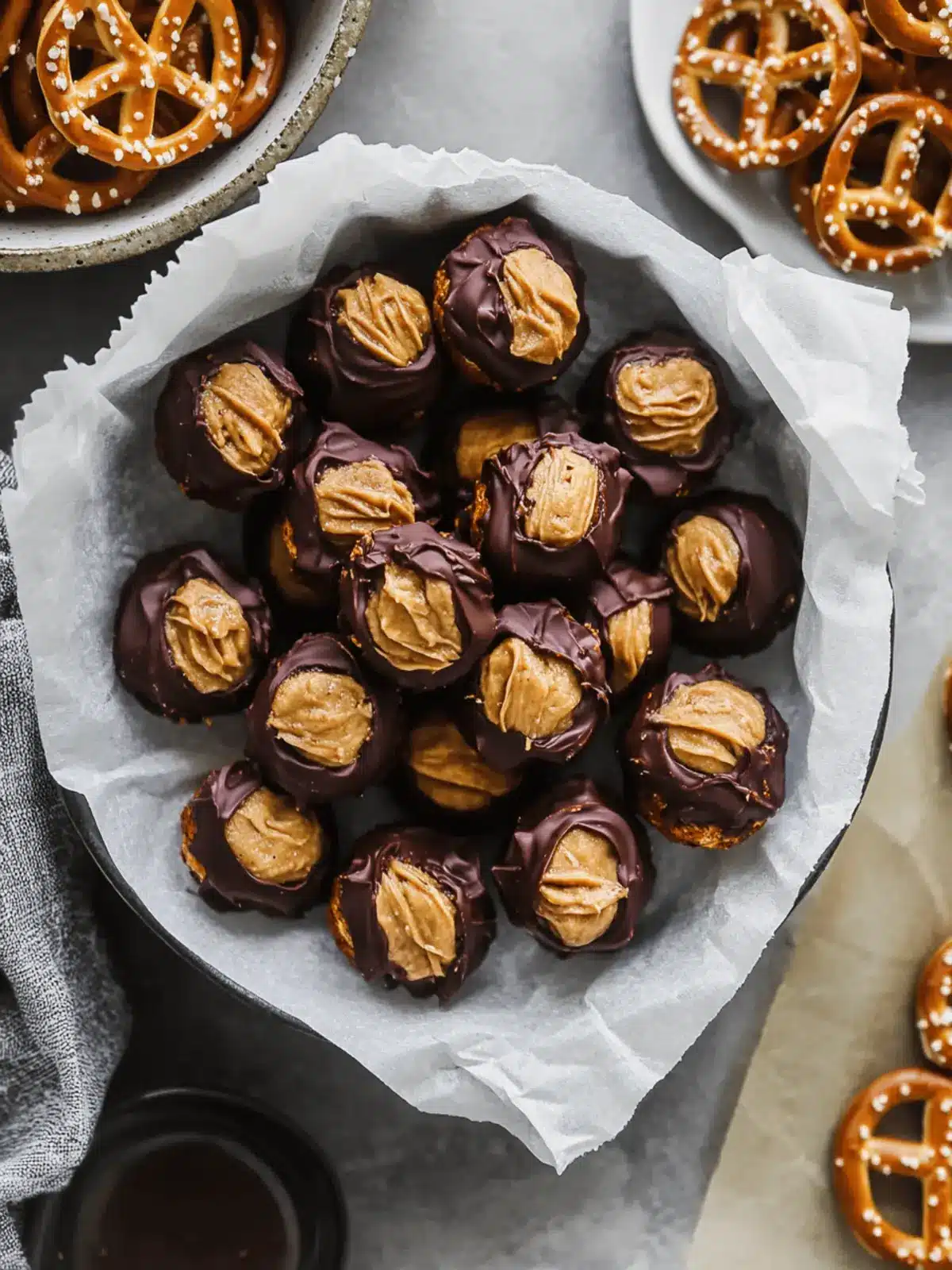 Healthy Peanut Butter Pretzel Bites