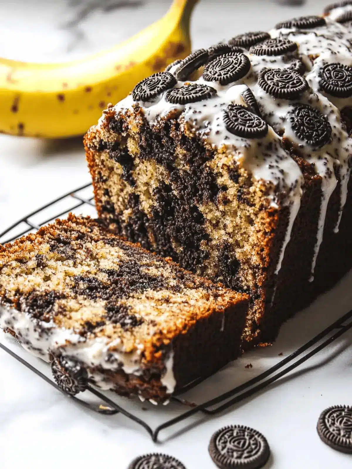 Oreo Banana Bread