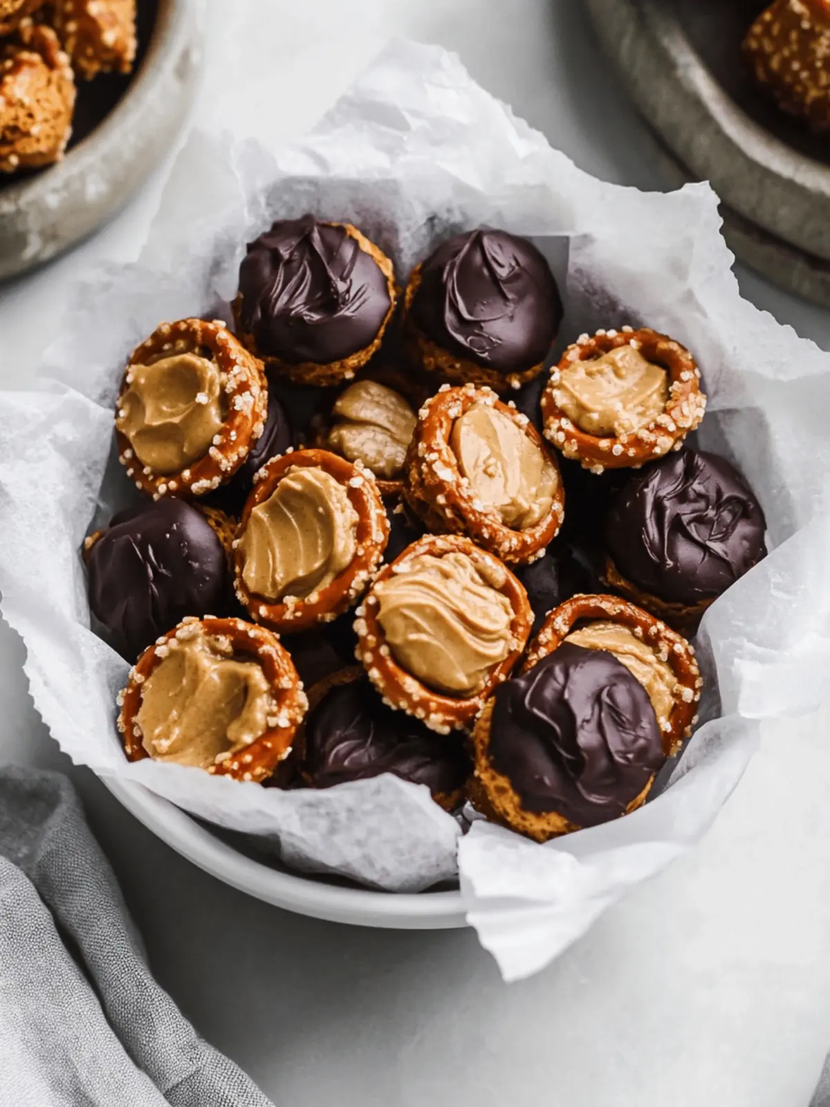Healthy Peanut Butter Pretzel Bites