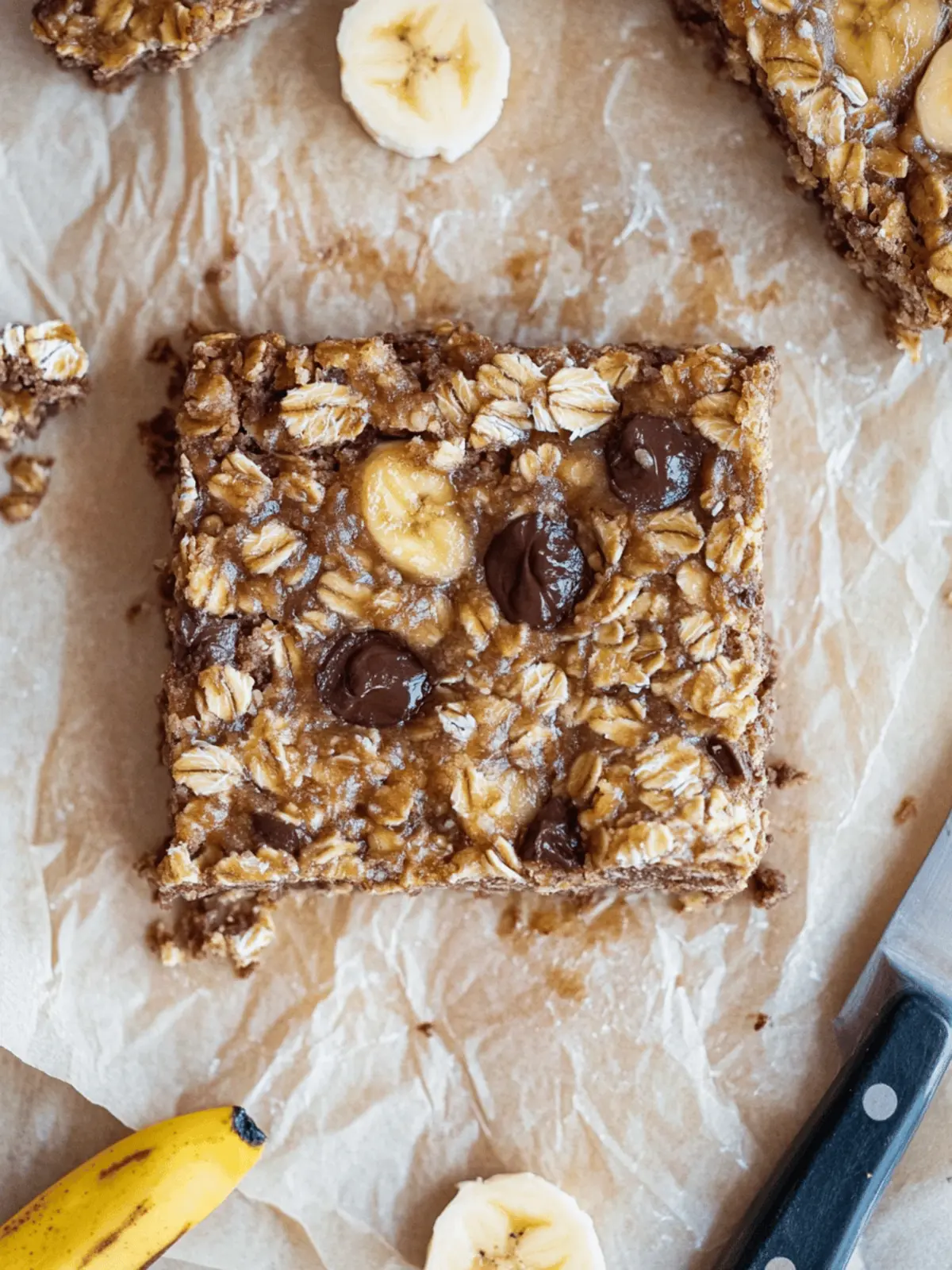 Banana Oatmeal Bars