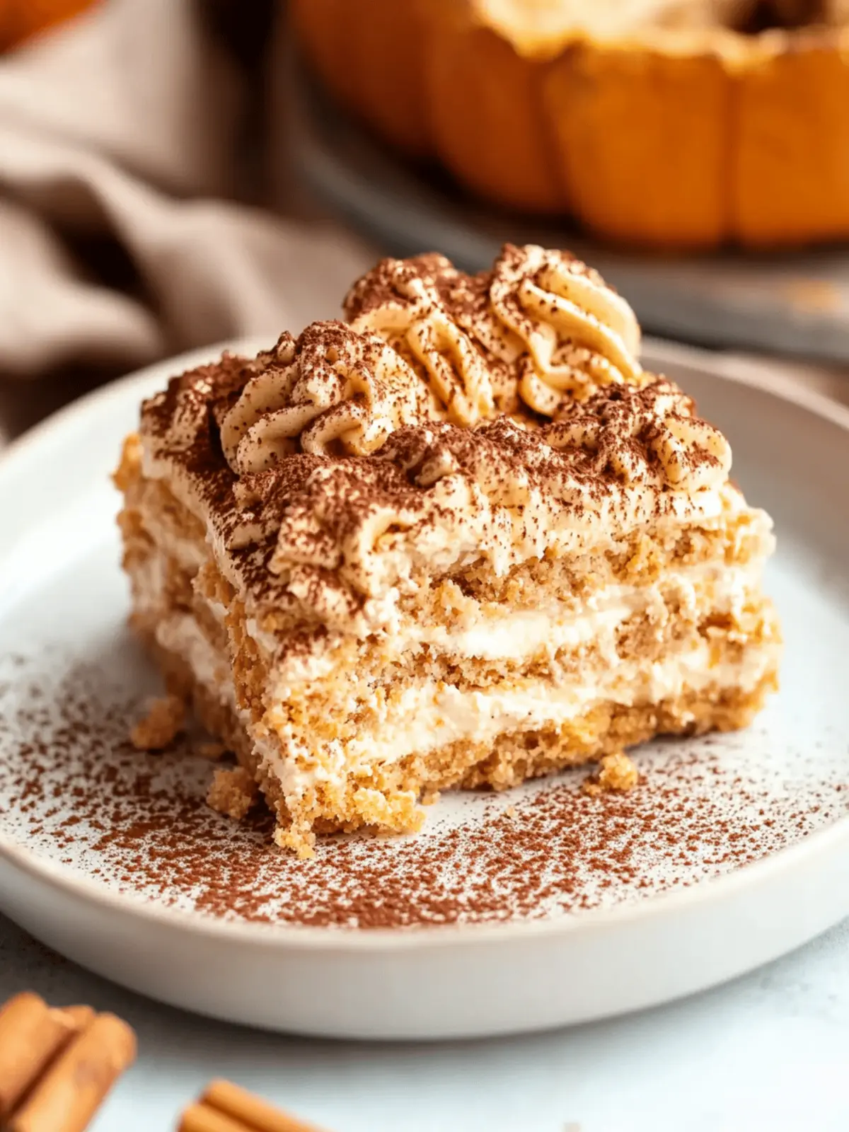 Creamy Pumpkin Tiramisu