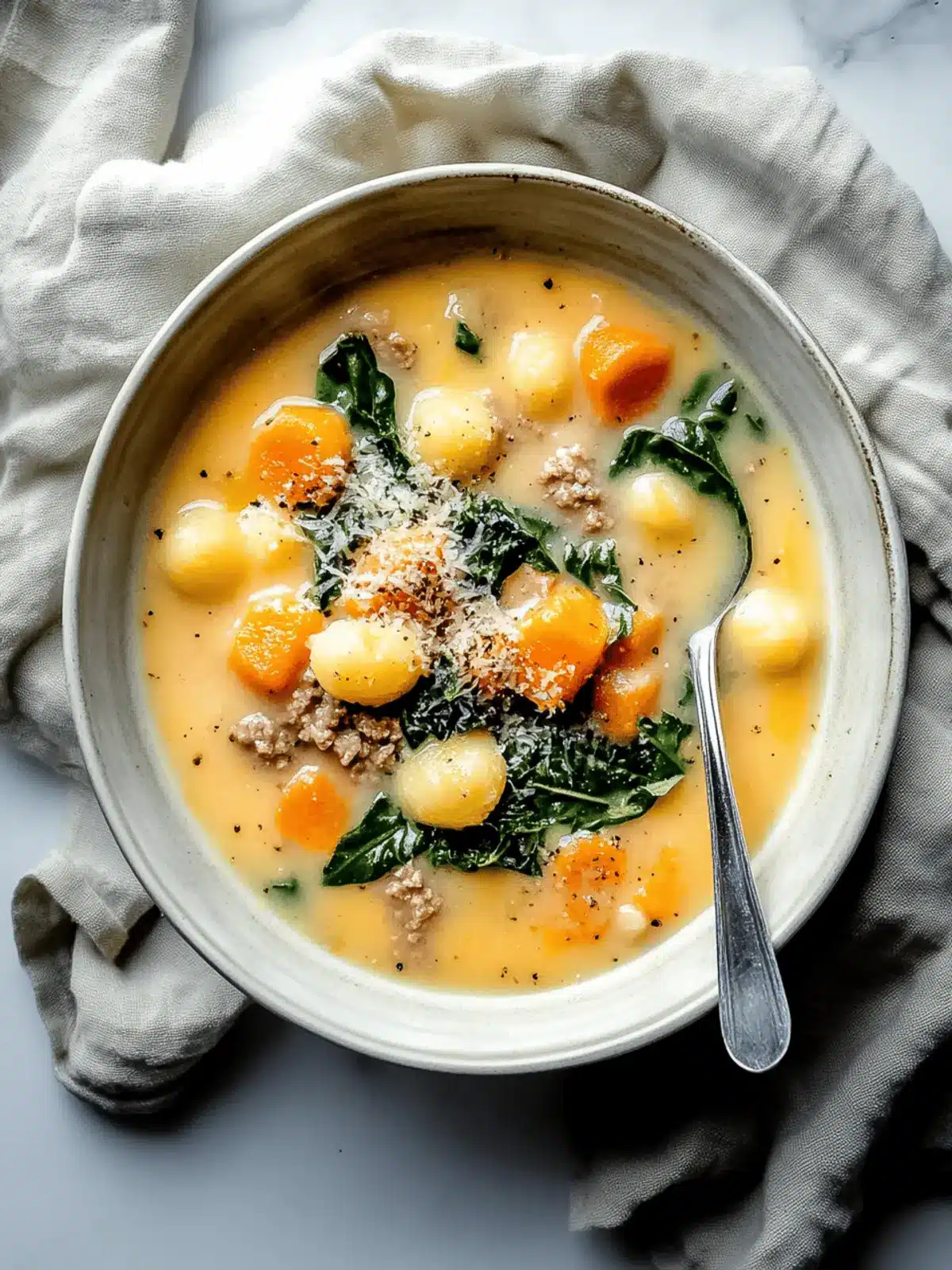 Butternut Squash Gnocchi Soup