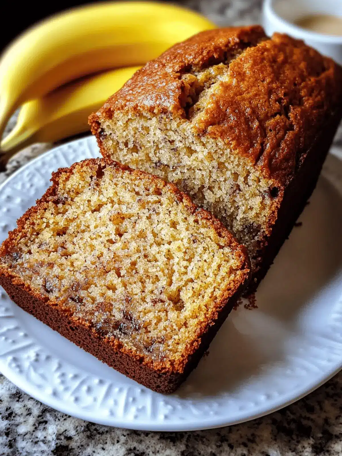Moist Classic Baked Banana Bread