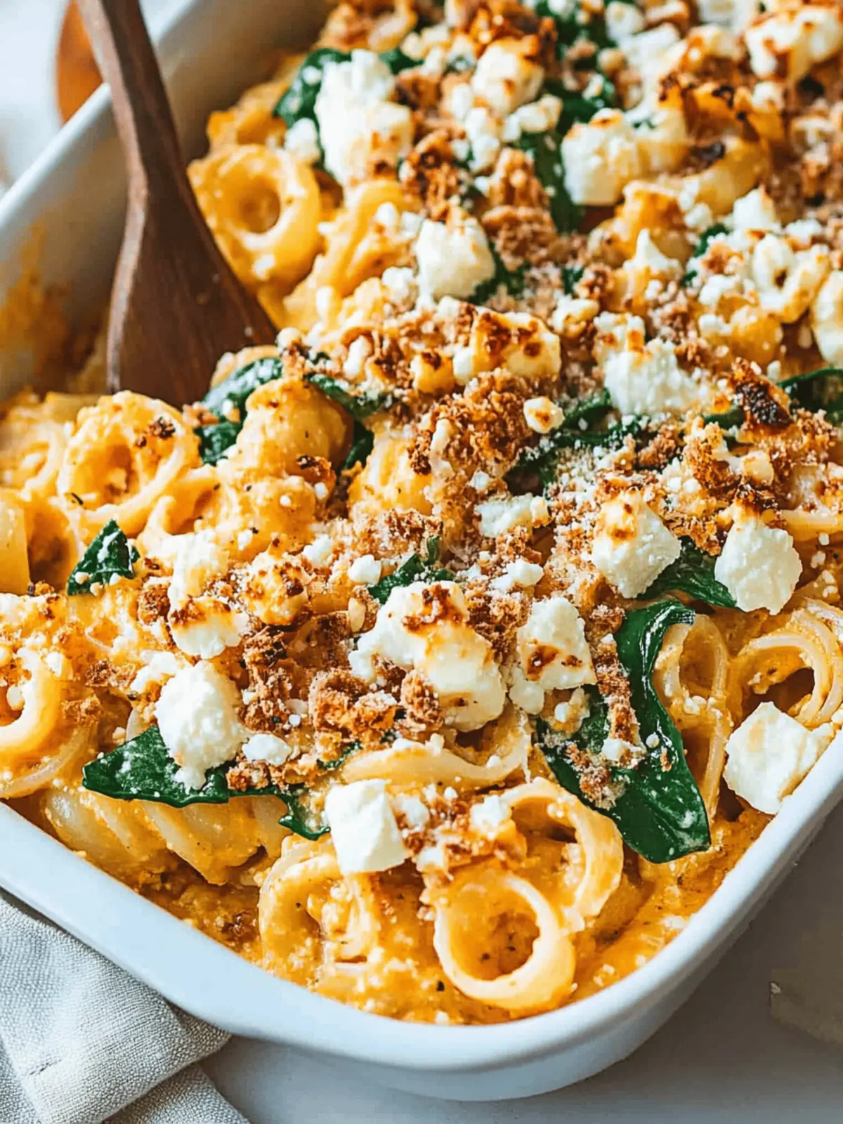 Pumpkin Feta Pasta