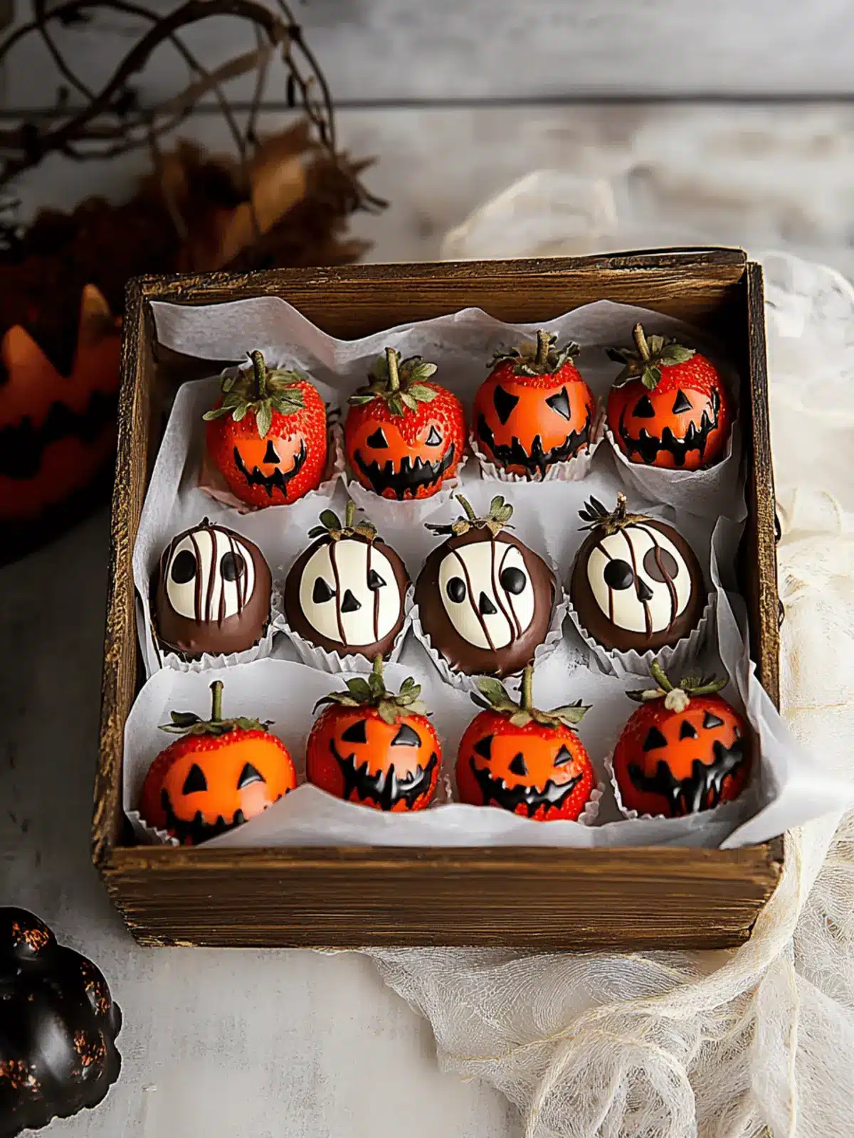 Halloween Chocolate Covered Strawberries