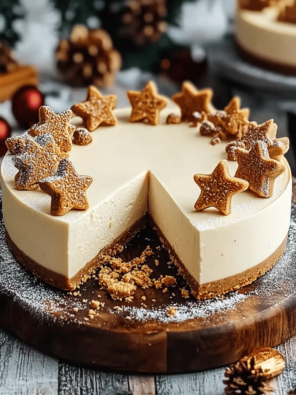 Creamy Gingerbread Cheesecake