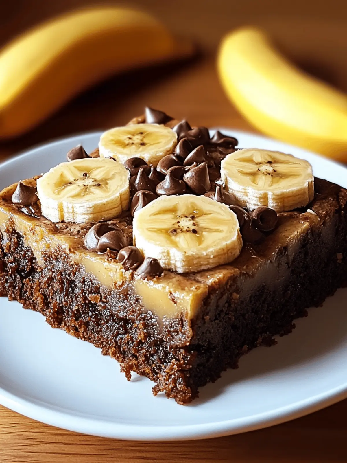 Fudgy Banana Bread Brownies