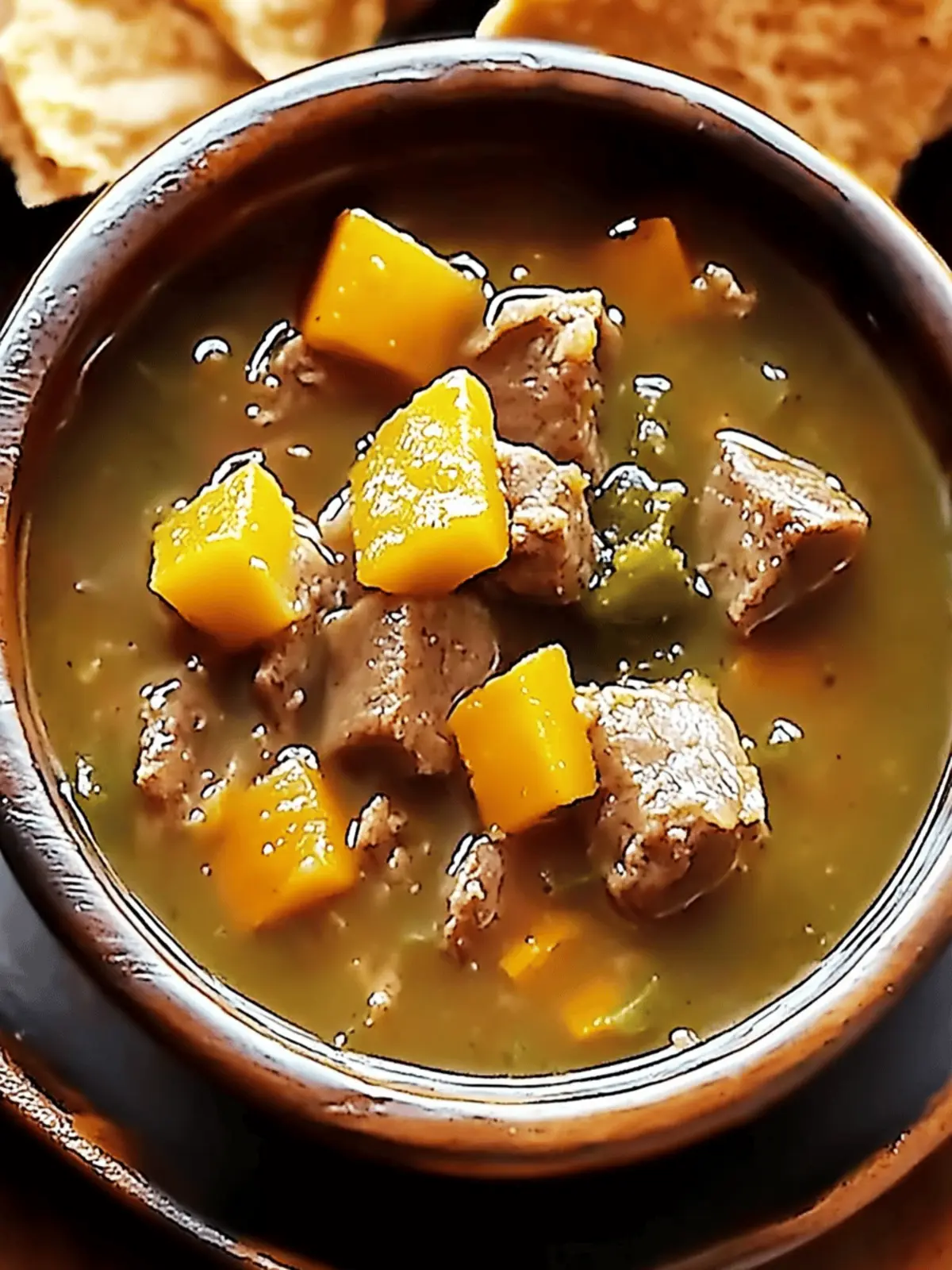 Hearty Pork & Green Chile Stew