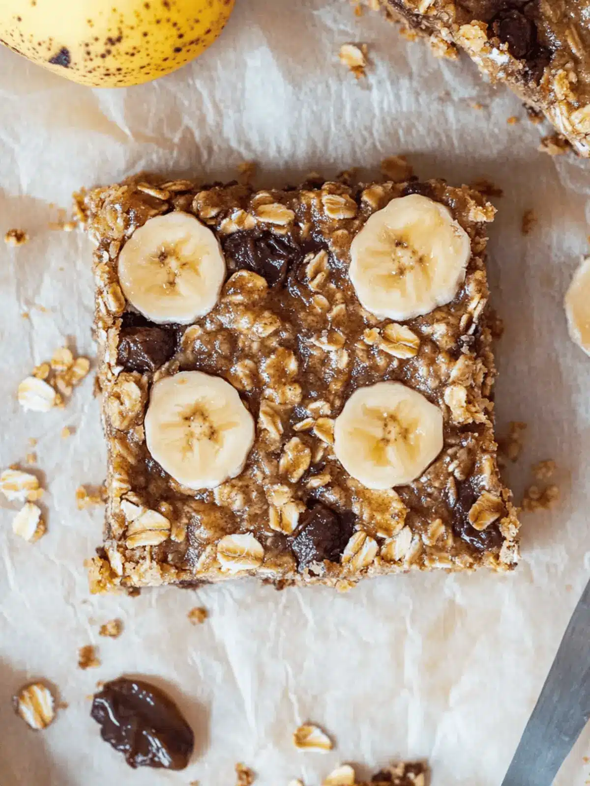 Banana Oatmeal Bars