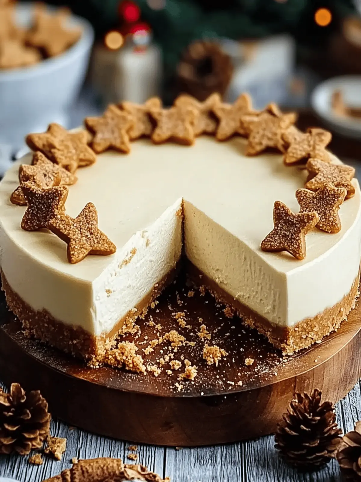 Creamy Gingerbread Cheesecake