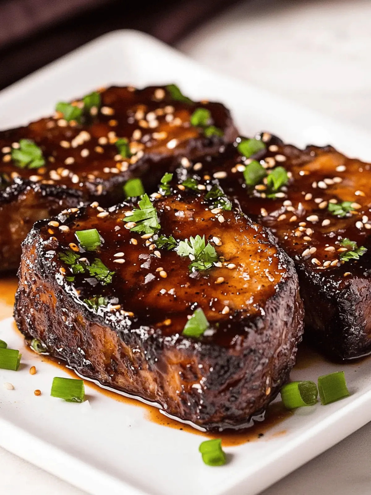Slow Cooker Honey Sriracha Pork Chops