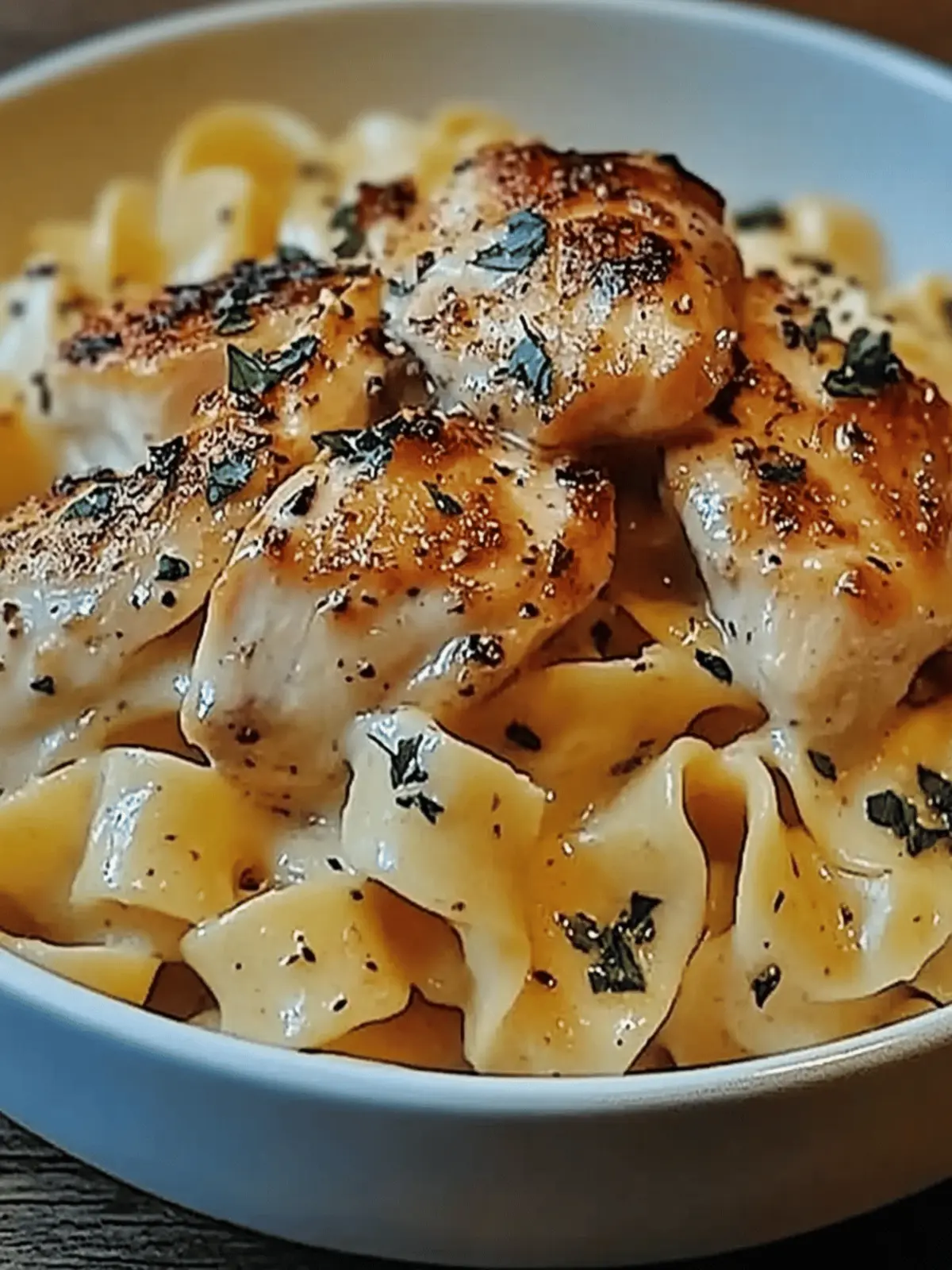 Chicken with Buttered Noodles
