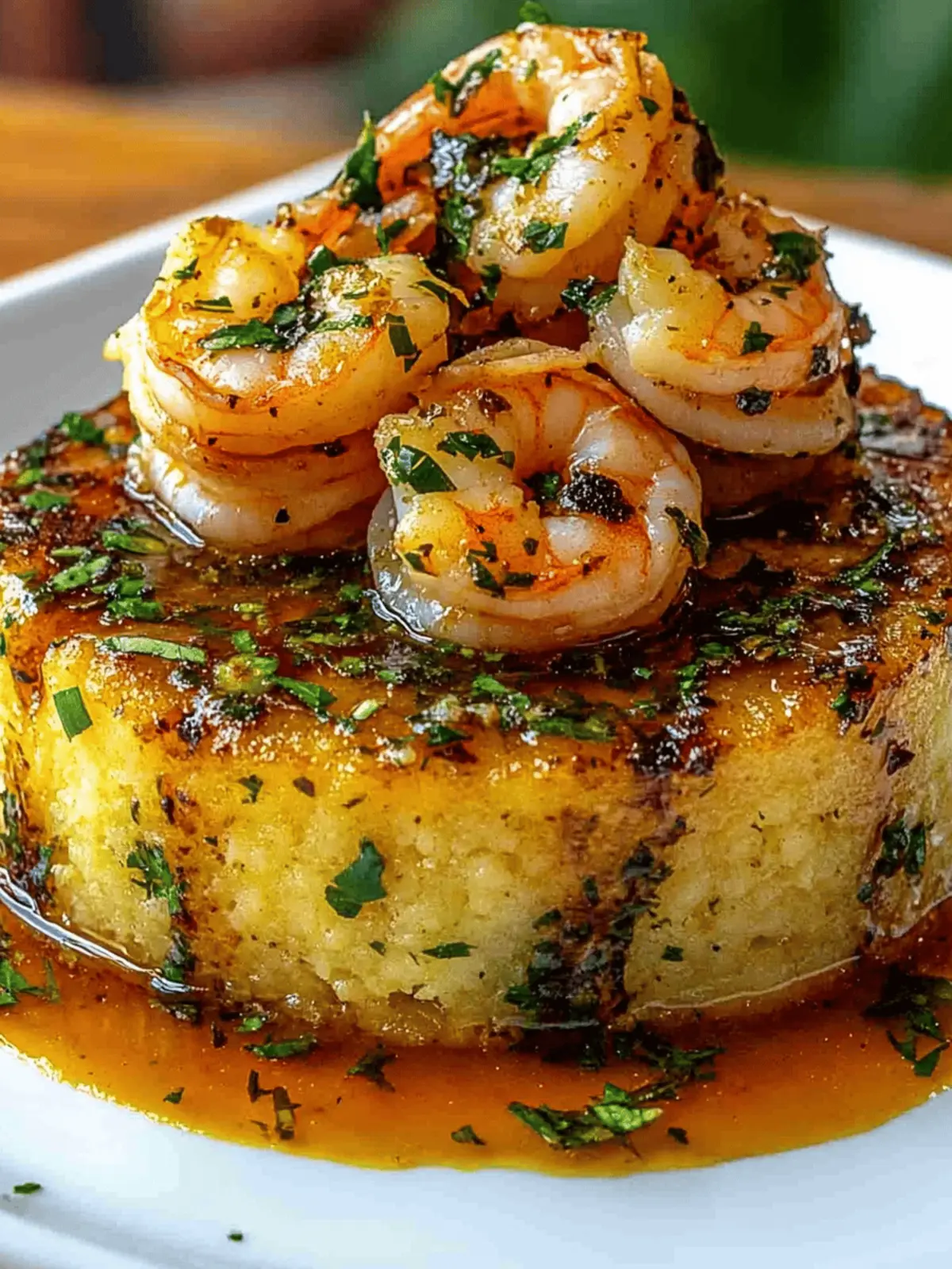 Garlic Shrimp Mofongo