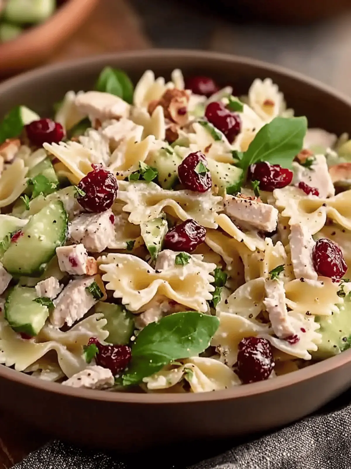 Bow-Tie Cranberry Pasta Salad