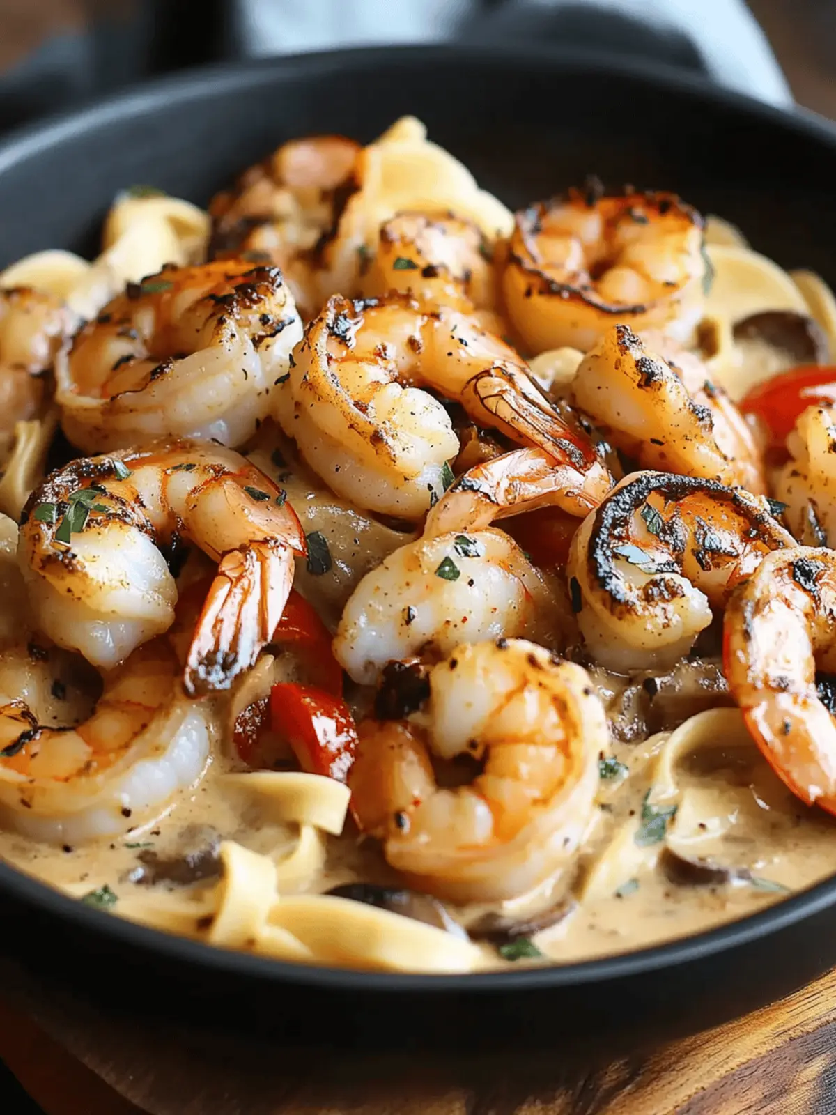 Blackened Shrimp Stroganoff