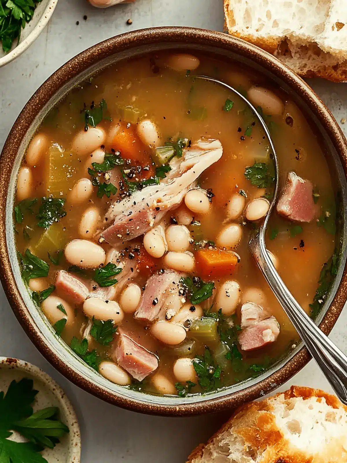 White Bean and Ham Soup
