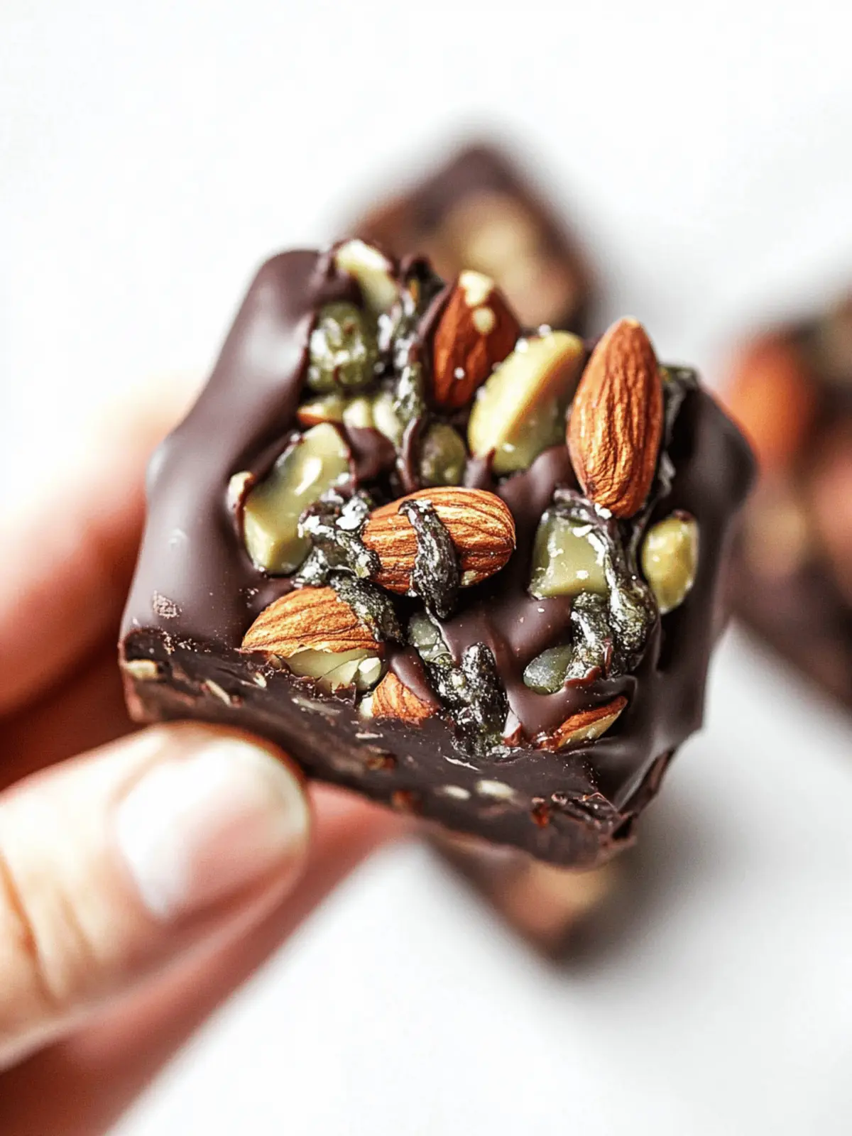 Dark Chocolate Nut Squares