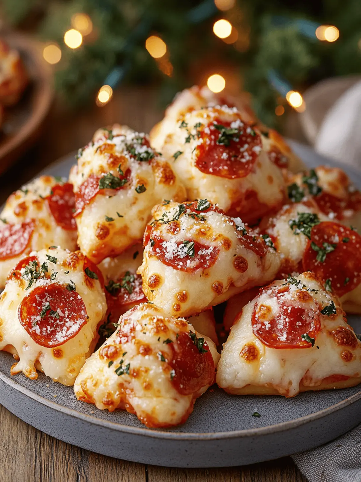 Christmas Pizza Bites