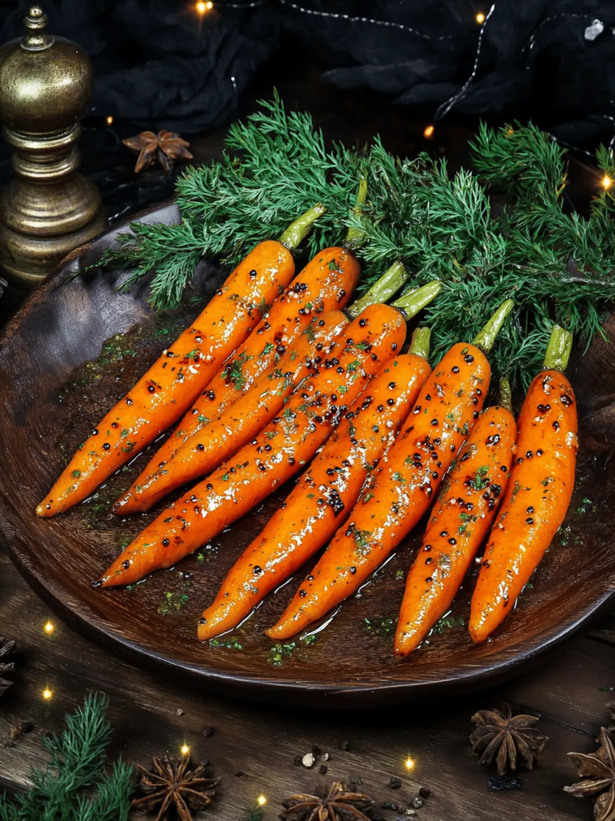 Maple Mustard Roasted Carrots