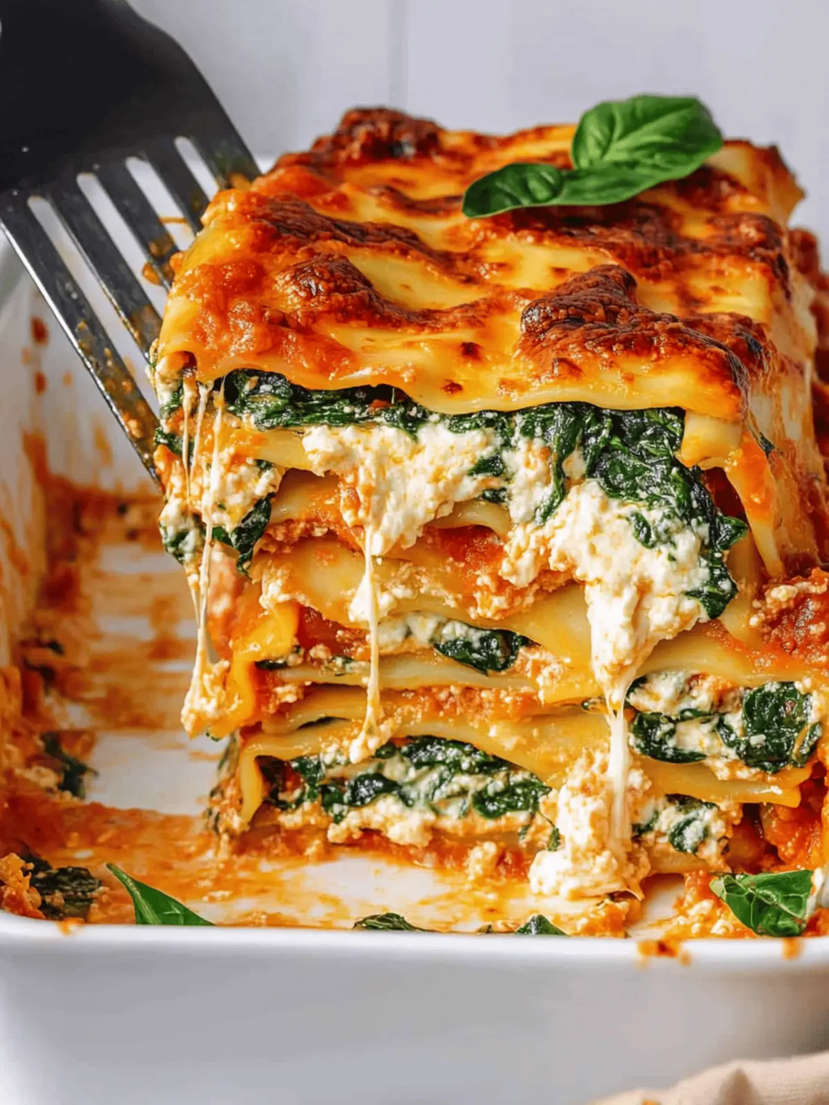 Spinach Ricotta Lasagna