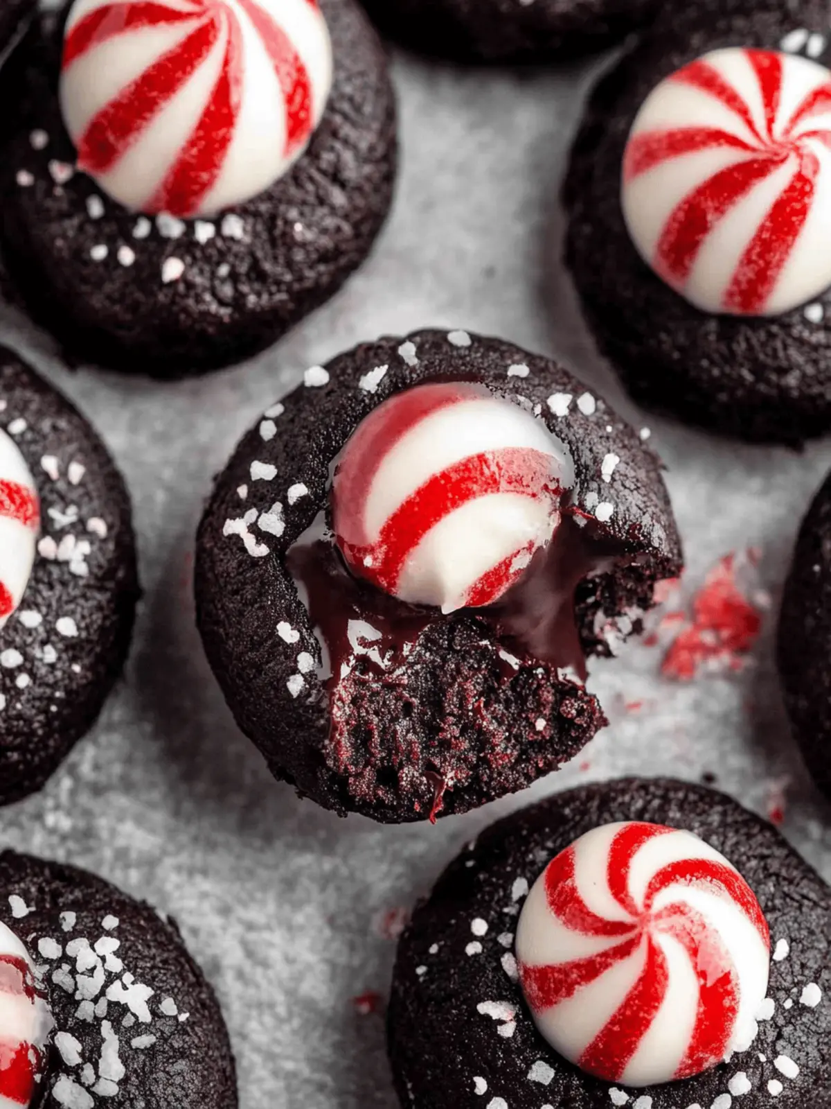 Chocolate Peppermint Blossoms